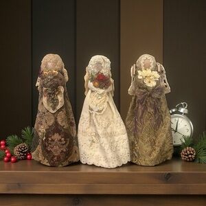 Handmade Angels Christmas Holiday Seasonal Doll Decorations
